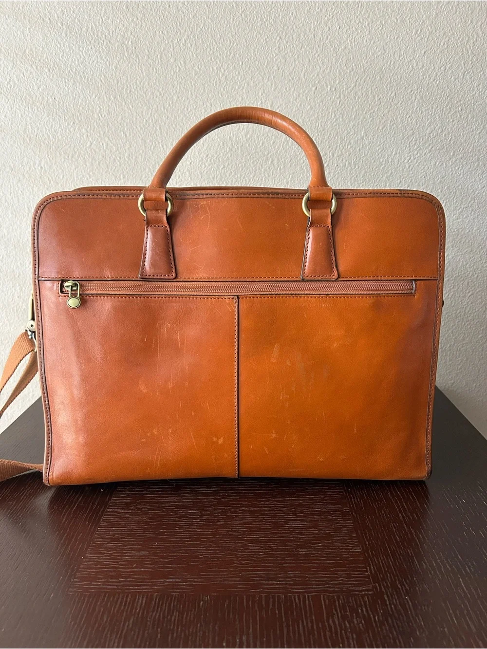 Banuce Italian Chest Nuts Full Grain Leather Multi-purpose Briefcase for Women